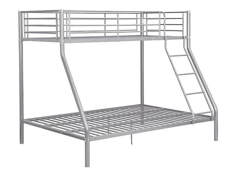 Lits superposés ELEVATIO IV - 90 et 140 x 190 cm - Acier - Argent>Vente-unique Best