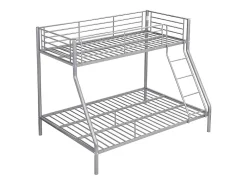 Lits superposés ELEVATIO IV - 90 et 140 x 190 cm - Acier - Argent><noscript><img width=