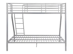 Lits superposés ELEVATIO IV - 90 et 140 x 190 cm - Acier - Argent><noscript><img width=