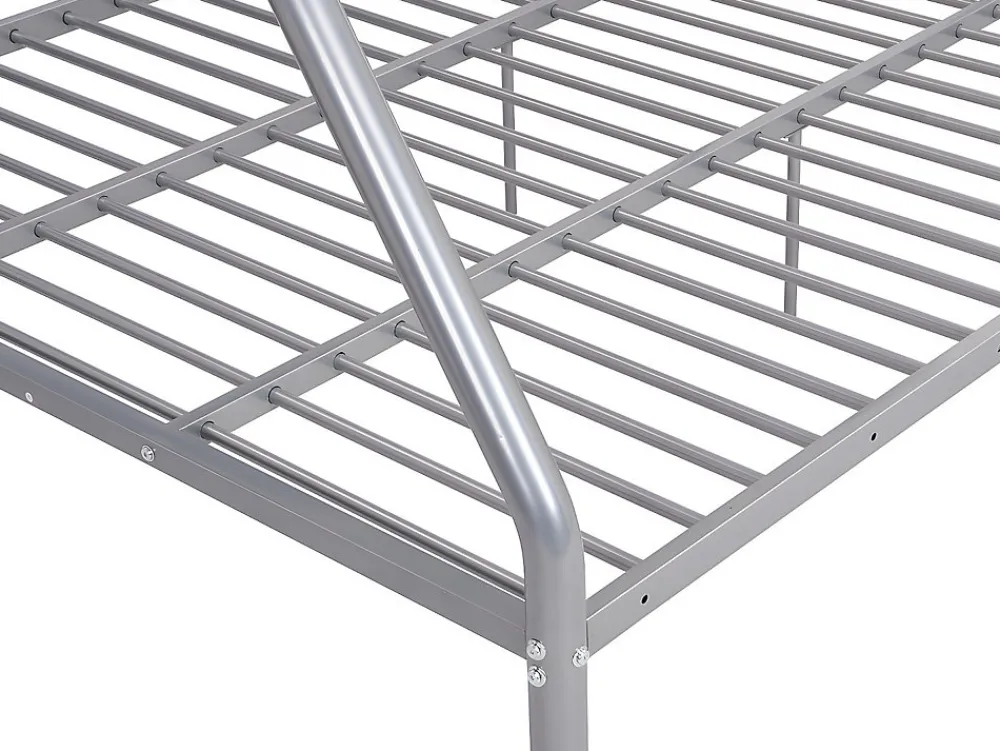 Lits superposés ELEVATIO IV - 90 et 140 x 190 cm - Acier - Argent>Vente-unique Best