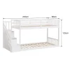 Happy Garden Lits superposés pour enfants 190x90cm blanc CELESTINE -*Enfant Lit Enfant
