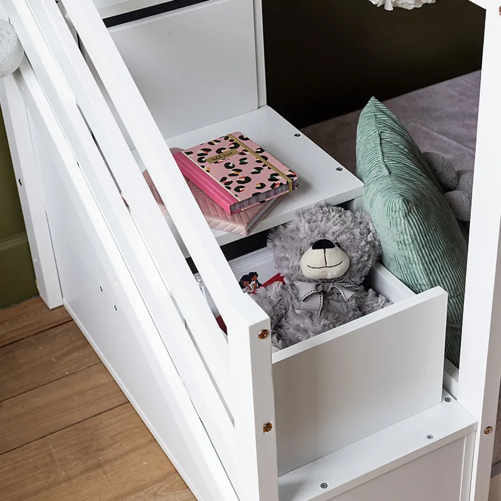 Happy Garden Lits superposés pour enfants 190x90cm blanc CELESTINE -*Enfant Lit Enfant