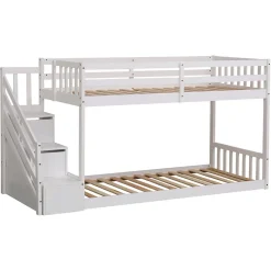 Happy Garden Lits superposés pour enfants 190x90cm blanc CELESTINE -*Enfant Lit Enfant