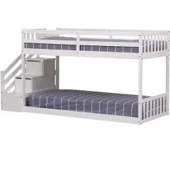 Happy Garden Lits superposés pour enfants 190x90cm blanc CELESTINE -*Enfant Lit Enfant