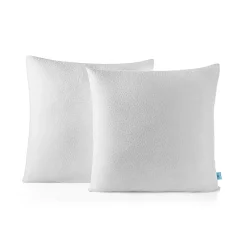 Lot 2 Oreillers 60x60 cm - Tissu Doux Aloe-Vera - Rembourrage copeaux de mousse HR - Mantien Souple>Naturalex