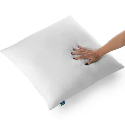 Lot 2 Oreillers 60x60 cm - Tissu Doux Aloe-Vera - Rembourrage copeaux de mousse HR - Mantien Souple><noscript><img width=