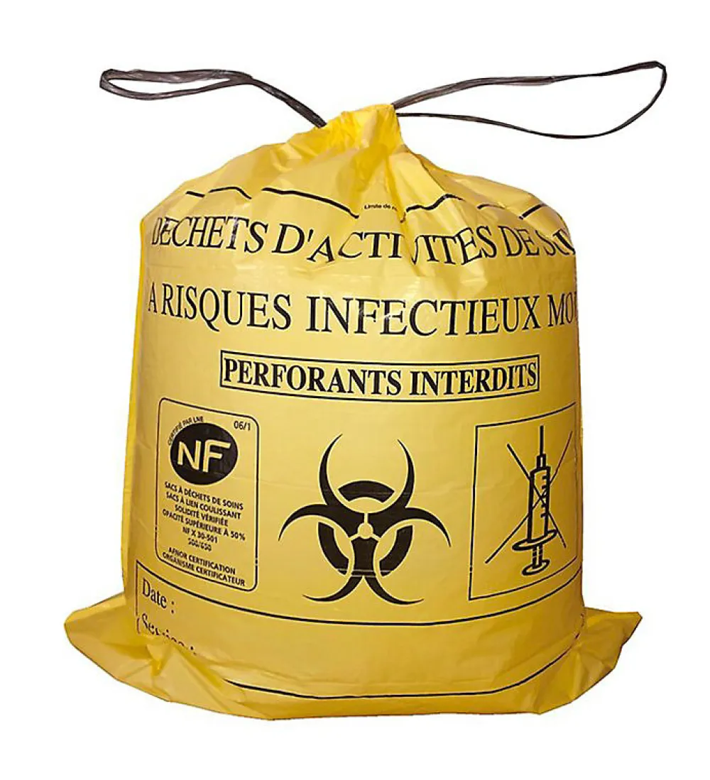 Lot 500 Sacs DASRI Jaune pour déchets à risques infectieux 15L 20L 100L Litres Taille - 15L-DASRI>Pro Et Discount Discount