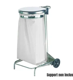 Lot 500 sacs poubelle à déchet Rouleaux de 20L 30L 50L 100L 110L 130L Litres Taille - 100L-BLANC><noscript><img width=
