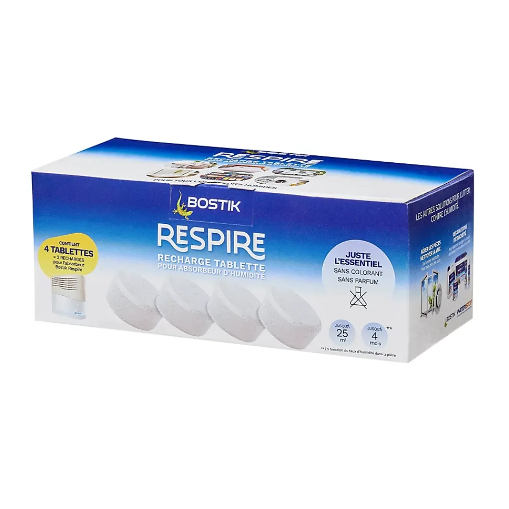 Lot 4 tablettes pour absorbeur d'humidité Respire Bostik 25m²* Absorbeur D'Humidité