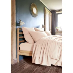 Meubletmoi Lot 2 taies d'oreillers 60x60 cm double gaze de coton rose - PEPA 1* Taie D'Oreiller