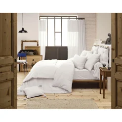 Meubletmoi Lot 2 taies d'oreillers 60x60 cm double gaze de coton blanc - PEPA 1* Taie D'Oreiller