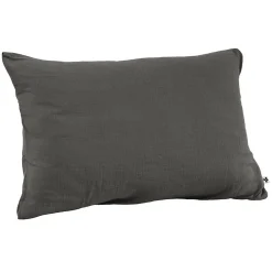 Meubletmoi Lot 2 taies d'oreillers 50x70 cm double gaze de coton gris - PEPA 2* Taie D'Oreiller