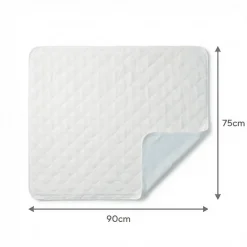 Lot de 2 Alèses Imperméables 90x85 cm - Adulte Sénior - Lavage à 90C - Grande absorption - Oeko-Tex><noscript><img width=