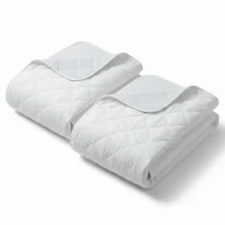 Lot de 2 Alèses Imperméables 90x85 cm - Adulte Sénior - Lavage à 90C - Grande absorption - Oeko-Tex><noscript><img width=