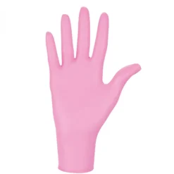 Vivezen Lot de 2 boites de 100 gants en nitrile jetables - non poudrés - Taille L - Rose -* Gants De Ménage