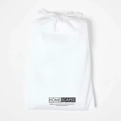 Homescapes Lot de 2 draps housse lit bébé en coton égyptien bio 400 fils blanc, 70 x 140 cm -* Drap Housse|Drap Housse
