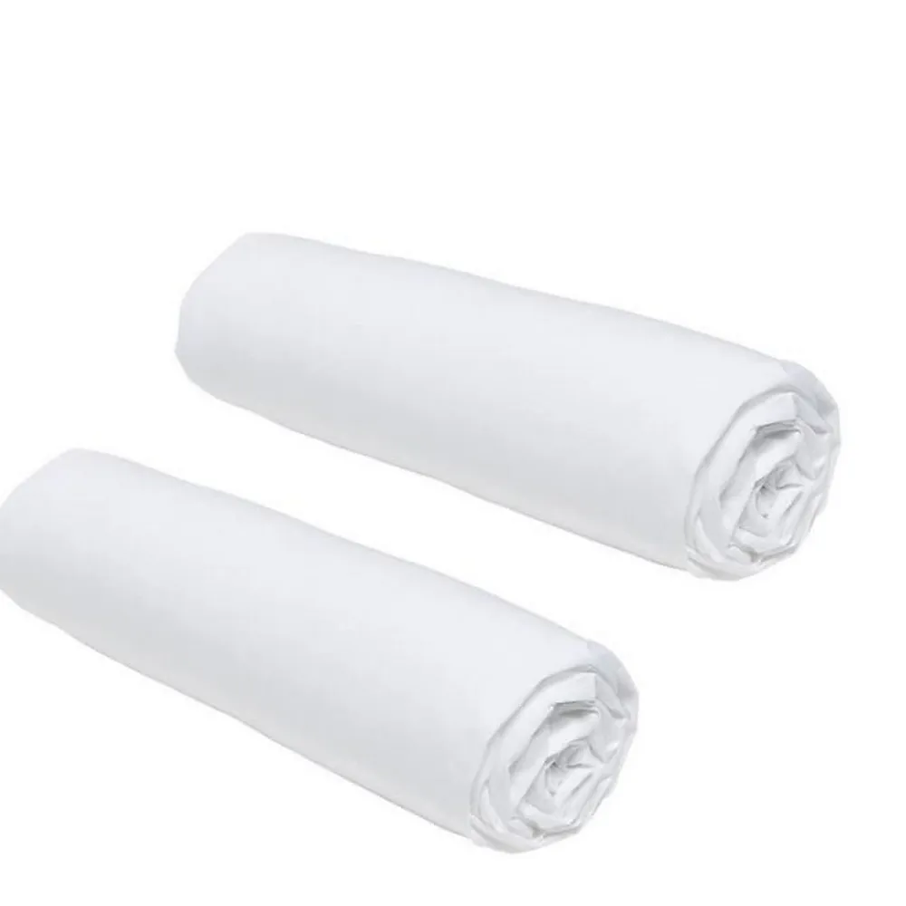 Lot de 2 draps housses TODAY Essential - 140 x 190 cm - 2 personnes - 100% Coton - Craie>Todays Tools