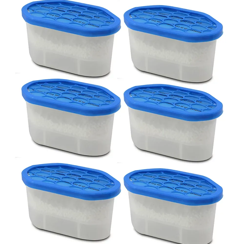 Juanio Lot de 6 déshumidificateur pour l'humidité, absorbeur d'humidité 180 gr, capacité 350 ml - L 15 x Profondeur 8.5 x Hauteur 8.5 cm* Déshumidificateur D'Air