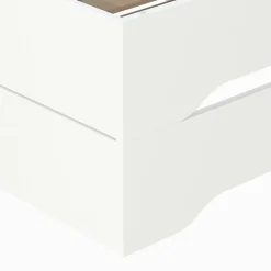 Weber Industries Lot de 2 lits empilables BINGO 90x190 + 2 sommiers / Blanc* Lit Simple