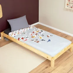 Idimex Lot de 2 lits superposables 80x190 cm RINO en pin massif, vernis naturel* Lit Avec Rangement