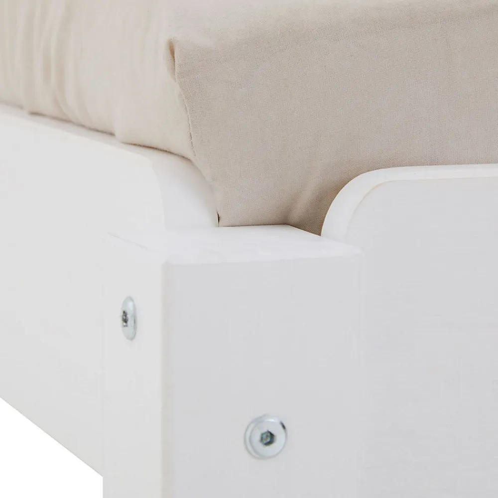 Lot de 2 lits superposables 90x190 cm RINO en pin massif lasuré blanc>Idimex Best