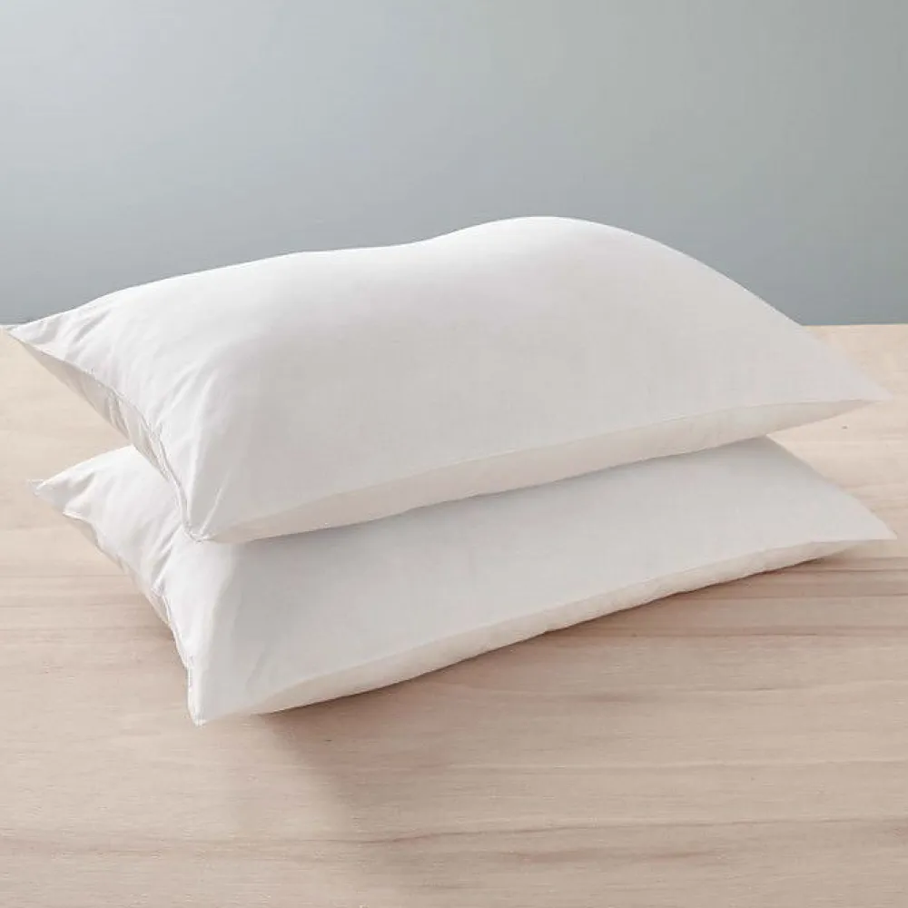 Blanreve Lot de 2 oreillers 45 x 70 cm Blanrêve Gamme "Confort" traité Anti Acarien Soft & care* Oreiller Moelleux