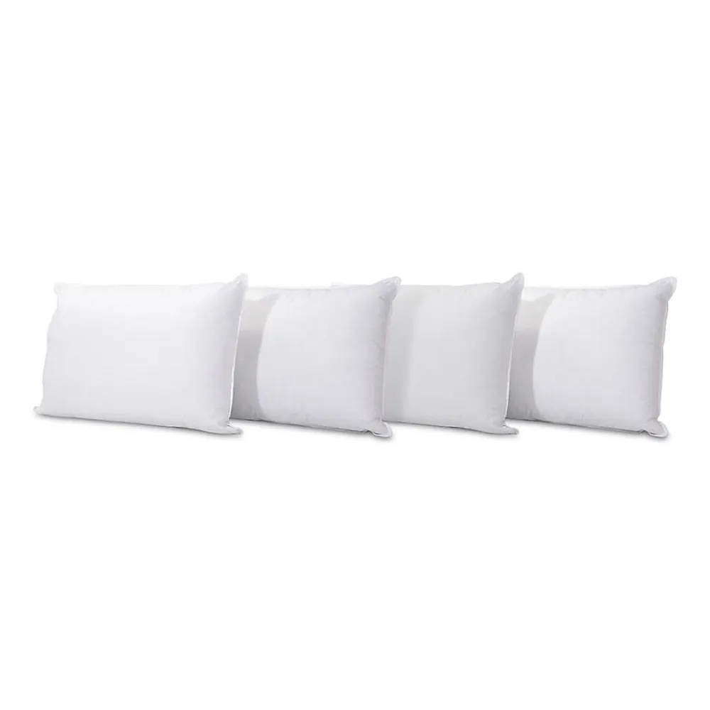 Lot de 4 oreillers Alaska 50x70 cm Fibres creuses polyester>Bellecour Hot