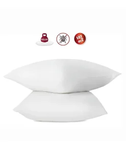 Lot de 2 oreillers anti-acariens - 60 x 60 cm - 100% coton traité Bio ->Abeil Clearance