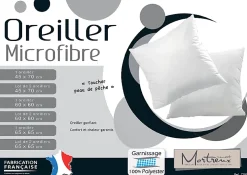 Mortreux Lot De 2 Oreillers Blancs Maxi Volume - 50 x 70 - 17025* Oreiller Ferme