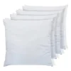 Vente-unique Lot de 4 oreillers câlin 60 x 60 cm - 400 gr - Blanc - TORIVIA* Oreiller Moelleux