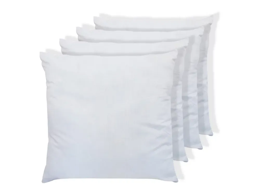 Vente-unique Lot de 4 oreillers câlin 60 x 60 cm - 400 gr - Blanc - TORIVIA* Oreiller Moelleux