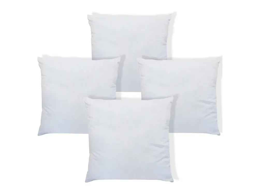 Vente-unique Lot de 4 oreillers câlin 60 x 60 cm - 400 gr - Blanc - TORIVIA* Oreiller Moelleux