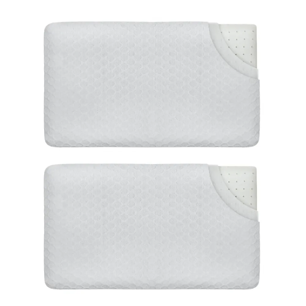 Lot de 2 oreillers enfant respirant en tissu de bambou 50x30x5,5 ->Inphysio Hot