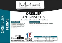 Lot de 2 oreillers ferme Anti-insectes - 60 x 60 - 37192>Mortreux Discount