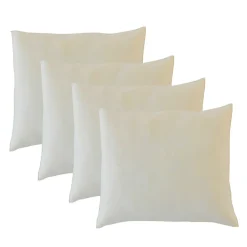 Lot de 4 oreillers Flocons 60x60 cm Mémoire de forme>Olympe Literie