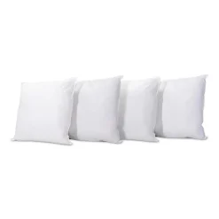 Bellecour Lot de 4 oreillers Grand Palace 65x65 cm Fibres creuses polyester* Oreiller Moelleux