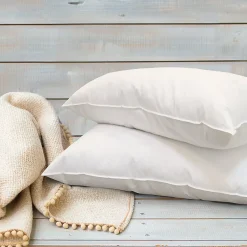 Bellecour Lot de 2 oreillers Grand Palace 65x65 cm Fibres creuses polyester* Oreiller Moelleux