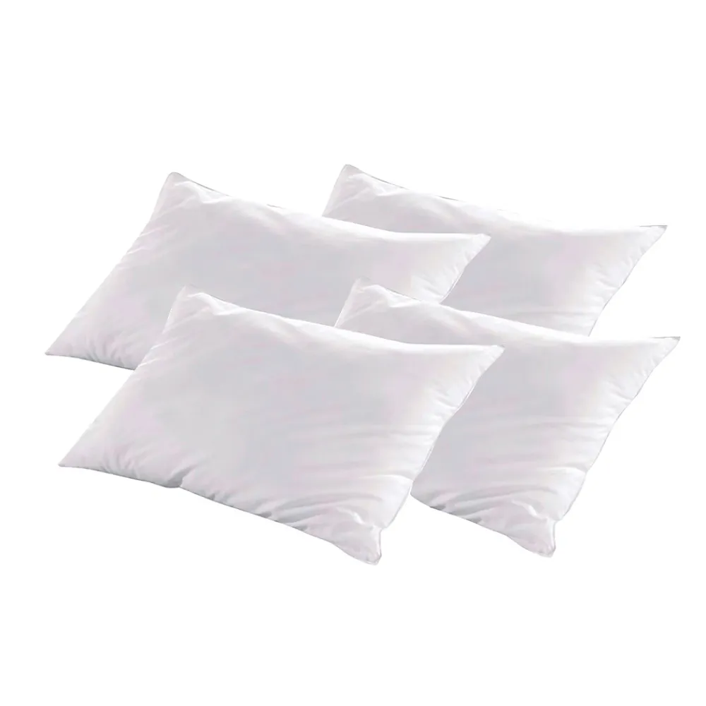 Bellecour Lot de 4 oreillers Luxotel 40x60 cm Fibres creuses polyester* Oreiller Moelleux