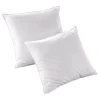 Lot de 2 oreillers recyclés 60 x 60 cm de DREAMEA - Enveloppe 100% microfibre - ROSA>Vente-unique Hot