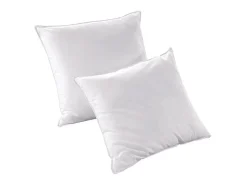 Lot de 2 oreillers recyclés 60 x 60 cm de DREAMEA - Enveloppe 100% microfibre - ROSA>Vente-unique Hot