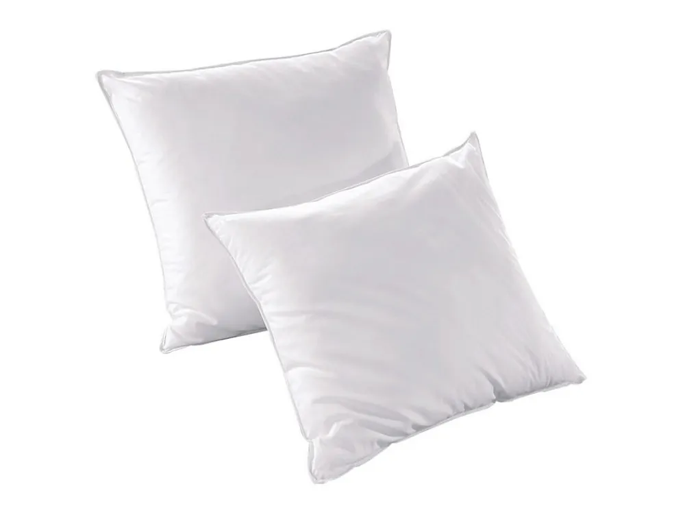Lot de 2 oreillers recyclés 60 x 60 cm de DREAMEA - Enveloppe 100% microfibre - ROSA>Vente-unique Hot