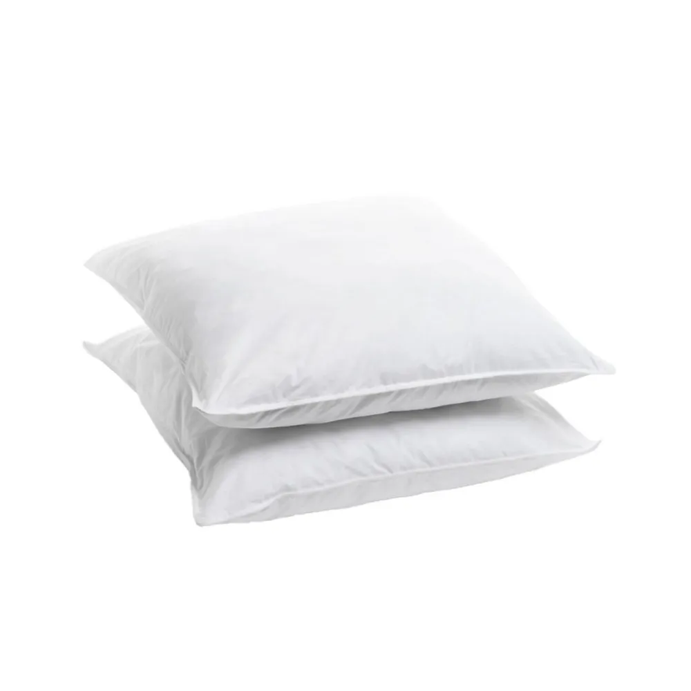 Lot de 2 oreillers Souple 65x65cm SENSATION DUVET Gonflant>Bleu Calin Discount