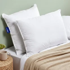 Lot de 2 oreillers Souple 50x70cm SENSATION DUVET Gonflant>Bleu Calin Clearance