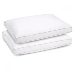 Bleu Calin Lot de 2 oreillers Souple 50x70cm SENSATION DUVET PREMIUM Gonflant* Oreiller Moelleux