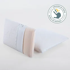 Lot de 4 oreillers Sérénité 40x60 cm Mémoire de forme><noscript><img width=