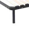Vente-unique Lot de 4 pieds cylindriques pour cadre à lattes - Noirs - BOLGARE* Pied De Lit