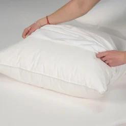 Lot de 2 protèges oreillers imperméables en jersey 50x70cm><noscript><img width=