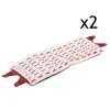 Lot de 2 recharge pour balai à plat, housse pour balai vapeur, rechange de nettoyage en microfibre -Longueur 45 x Profondeur 15 cm>Juanio Discount