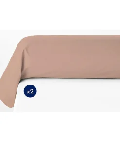 Lovely Home Lot de 2 taies de traversin - - LH71618 - 85 x 185 cm - Rose* Taie D'Oreiller