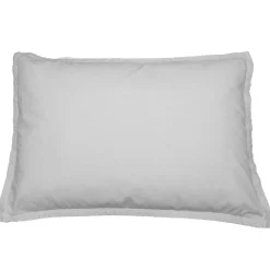 Lot de 2 taies d'oreiller en coton Gris Perle 50x70 cm STUDIO>Sensei Maison Clearance